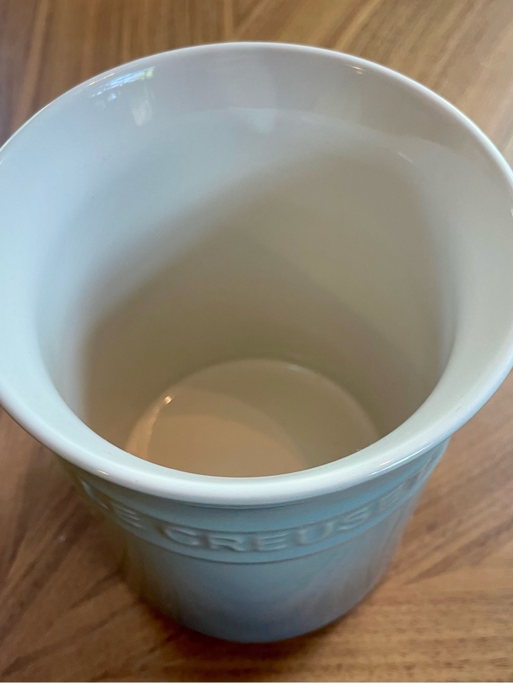 Le Creuset Sea Salt Utensil Crock 1L NWT - Picture 2 of 4
